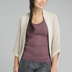 prAna NWT New Womens Beige Lima Sweater L Soft Cardigan Open Casual Organic Cott Photo 0