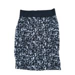 BOSS Straight Stretch Pencil Skirt XL Black White Career Abstract Academia Work Photo 1