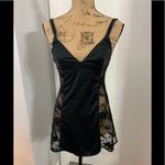 La Perla  Black Satin & Lace Lingerie Chemise Photo 1