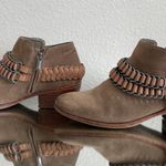 Sam Edelman Taupe Suede Leather Posey Western Chain Harness Moto Ankle Boots Photo 7