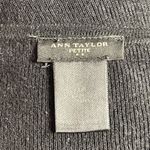 Ann Taylor Womans Blouse Top Black Petites Large Solid Short Sleeve Z-334 Photo 2