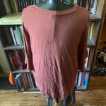 Z Supply  burnt orange L relaxed knit normcore flutter sleeve basic tee Photo 1