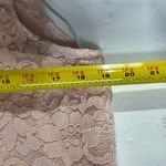 David's Bridal Pink lace knee length sleeveless Dress 18 bridesmaid mother bride Photo 10