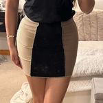 Papaya Bodycon Colorblock Mini Skirt Photo 0
