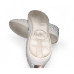 Michael Kors  Women's MK Signature Logo Low Top Sneakers White Navy Size 9.5 Photo 9