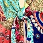 CAbi Tie Front Patchwork Tunic Multicolor
Kimono Cover Up 3/4 Sleeve XS Photo 3