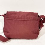 Kipling  Burgundy Nylon Darold Mini Crossbody Bag Purse Photo 4