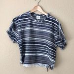 Anthropologie Dra Los Angeles striped fringe top Photo 1