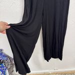 Free People Beach Black Wide Leg Jumpsuit Womens XS Casual Summer Lagenlook Photo 4