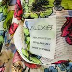 Alexis  Floral Tie Front Ruffle Top Long Sleeve Sheer Boho Size Small Photo 8