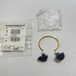 J.Crew  Favorite Tassel Bracelet Gold Tone Black White Beads Bangle OLDSTOCK RARE Photo 1