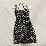 Naked Wardrobe  Cowl Neck Mesh Mini Dress Size Medium Photo 2