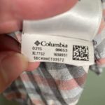 Columbia  Plaid Button Down Shirt Orange Grey Women’s Small Outdoors Hiking Fall‎ Photo 4