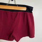 Reebok Running Short Colorblock Maroon Black Photo 6
