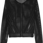 Jonathan Simkhai women’s black Grid mesh jacket size extra small XS Photo 10