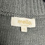 Mello Patchwork Sweater Colorblock Knit Henley Boho Size Small Gray Photo 2