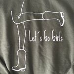 Let’s Go Girls Crewneck Green Size M Photo 2