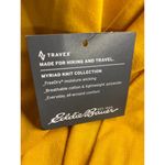 Eddie Bauer  Size S Myriad Long Sleeve V-Neck Tee Marigold Breathable Hike Travel Photo 4