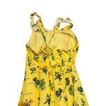 Modcloth  Inclined to Impress Bold Yellow Floral Print Dress Cottagecore Sz Large Photo 8