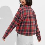American Eagle AE Cozy Cabin Cropped Flannel Photo 2