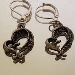 Stunning Silver Scrolled Heart Necklace | Earrings | Jewelry Set Photo 2