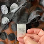 Staples 3D Polkadot Circle Black Faux Leather Disc Sheer Illusion Dress Photo 8