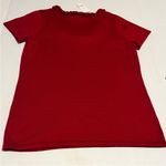 Gymboree  Women Size 10 Red Short Sleeve Sweater Ruffle‎ Trim Collar Holiday NEW Photo 6