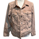 Liverpool Los Angeles Blush Pink Denim Jacket Women's L Button Front Size L Photo 0