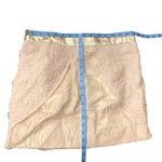 NWT  | 2B. Rych Cream Gold & Rosette Skirt Size 8 (M) mini Date skirt Photo 3