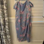 WAYF NWT Tulip-Hem Floral Corset Midi Dress – Size L – MSRP (Zipper Repair Needed) Photo 4