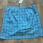 Cider NWT  Checketed Blue Belted Skort Sz XL Photo 7