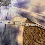 Levi's Smocked Off Shoulder Top Puff Sleeve Blouse Lavender Floral L Photo 2