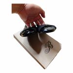 Coach Patent Leather Medallion Buckled Strapped Elastic Ballet Flats Size 9 GUC Photo 3