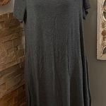 Annabelle Charcoal shirt Midi Dress size L Gray Size L Photo 0