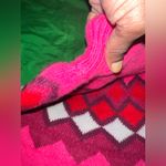 Ann Taylor  Pink and Red Geometric Sweater size XS- Flaw Photo 6