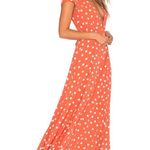 Tularosa Sid Polka Dot Wrap Midi Dress Roselle Photo 2