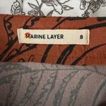 Marine layer  Ryan Midi Slip Skirt Brown Leaf Print Maxi Skirt Size 8 EUC Photo 5