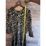 Taylor Sweater dress Size Large Black white Midi Stretchy Cocktail Party Holiday Photo 5