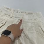 Co Pants Womens 8 White Draped Pocket Trousers High Rise Pleated Photo 11