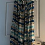 Hummingbird Striped halter jumpsuit  with Tie Waist Photo 2