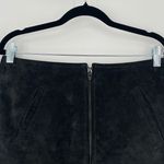 BLANKNYC Women's Black Alder Suede Leather Zip Front Pocketed Mini Skirt Size 29 Photo 7