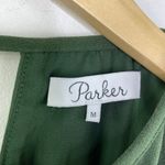 Parker Green Sleeveless Lace-Up Grommet Shift Mini Dress Women's Size Medium M Photo 3