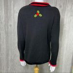 Vintage Bobby bell embroidered cardinal bird holly Christmas sweater med Red Photo 3