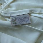 California Dynasty Off White Nightgown Gown Lace and Beaded trim Medium Photo 6