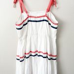Lane Bryant  | NWT White Coral Navy Ribbon Detail Tiered Maxi Dress | Size 20 Photo 5