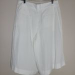 Gap Women’s Super High Rise Pleated White Culotte Shorts Size 12R Photo 3
