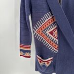 Billabong  Blue Pocket Collared Open Winter Solstice Sweater Size Small FLAWED Photo 12