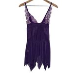 Fairy Babydoll Lace Princess Lingerie Front Open‎ Chemise Dress Purple Photo 4