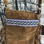 Faux Suede Leather Fringed Crossbody Bag Festival Cellphone Holder Trave… Photo 3