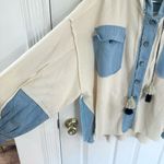 POL NWOT Patchwork Shacket LARGE Photo 3